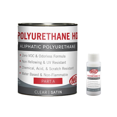 32 Oz Kit Polyurethane HD With IsoFree® Technology, Satin, Clear